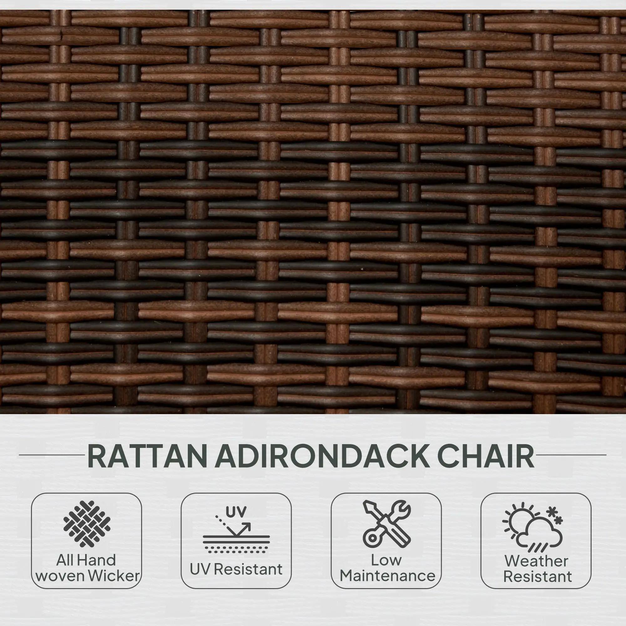 RATTAN ADIRONDACK CHAIR

- All Hand Woven Wicker
- UV Resistant
- Low Maintenance
- Weather Resistant