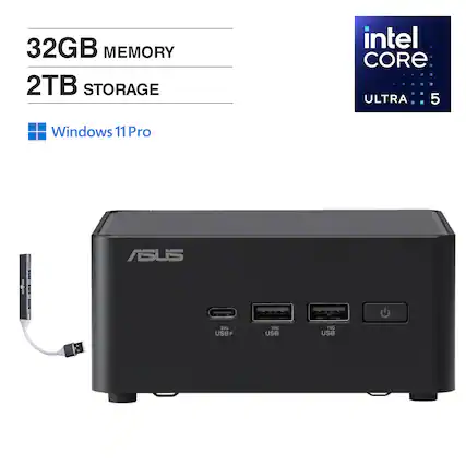 32GB MEMORY
2TB STORAGE
Windows 11 Pro
Intel Core Ultra 5
ASUS
USB 3.2
USB 10G
USB 10G