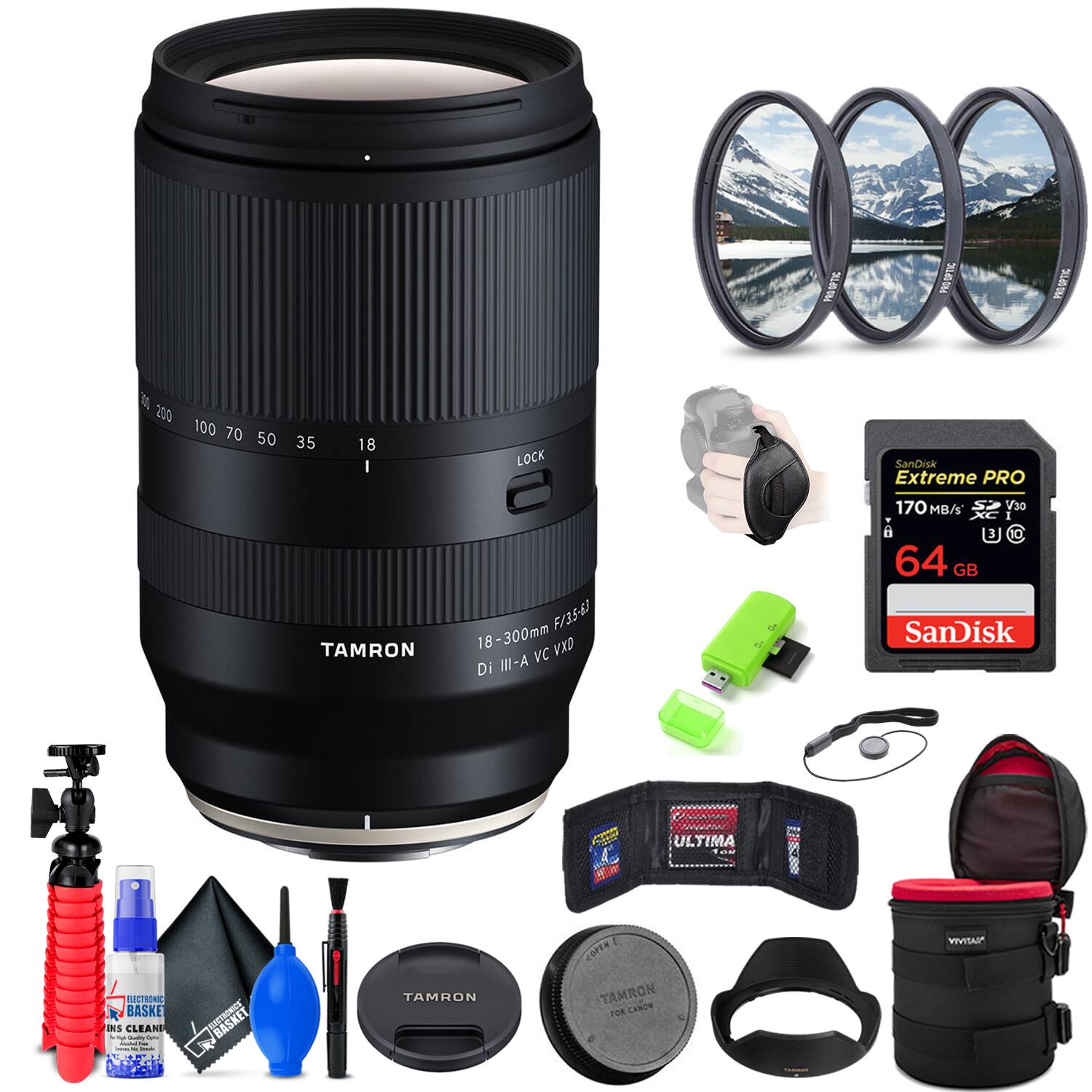 PRO OPTIC

PRO
OPTIC
200 100 70 50
35
18
LOCK

SanDisk Extreme PRO
170 MB/s
V30 I

TAMRON
18-300mm F/3.5-6.3 VC VXD Di III-A

64 GB SanDisk

ULTIMA
ELECTRONIC BASKET ENS CLEAN

Social - Quality - Kockal - - - Reades

BASKET

TAMRON
COPEN TAMRON CANON AM

TERBOO

VIVITAR