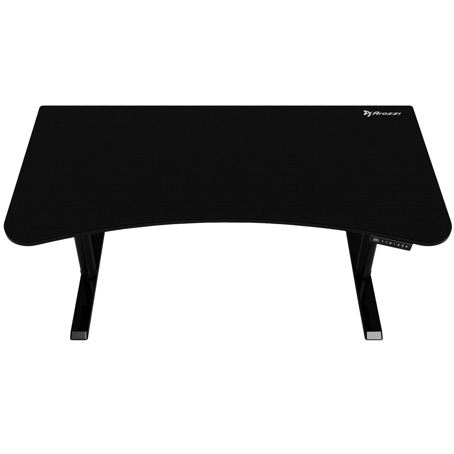 Angle. Arozzi - Arena Moto Motorized Desk - Black.