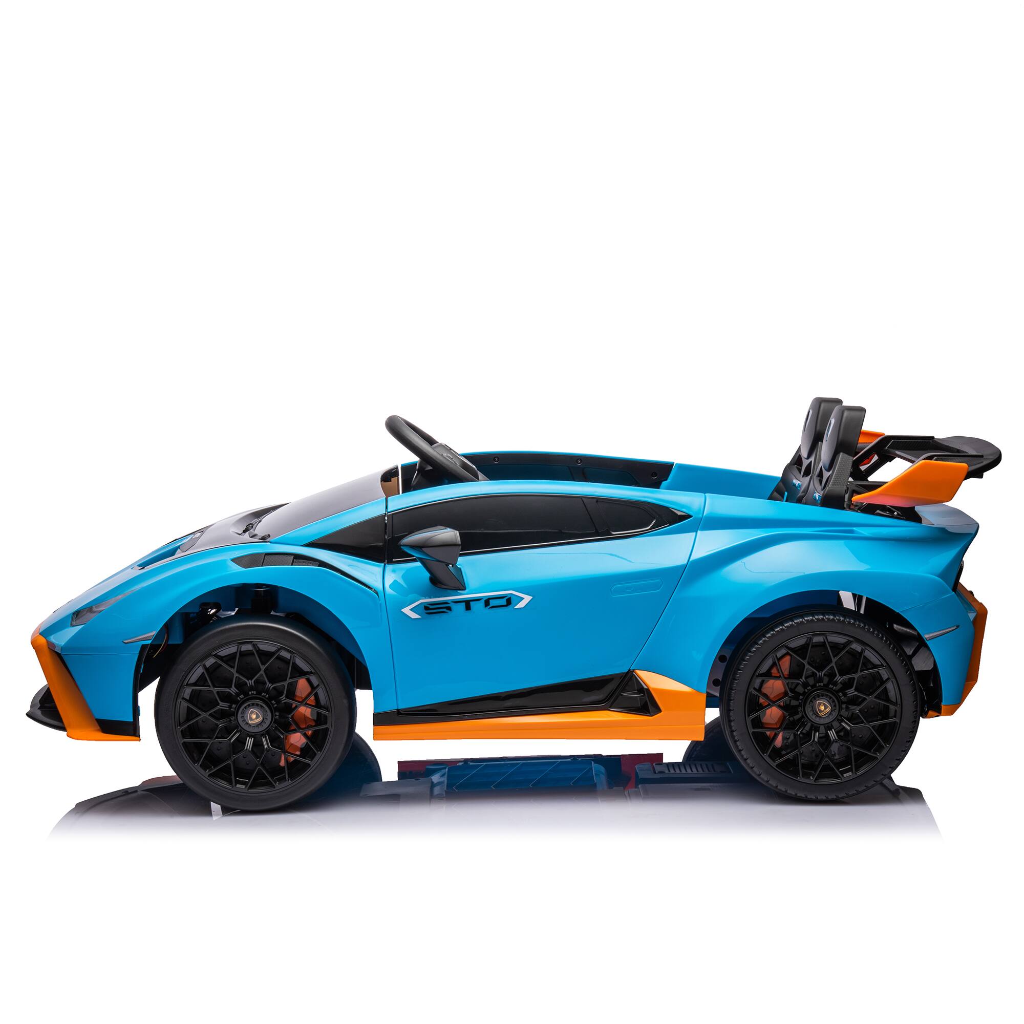 Alt View 5. ELEMENT ACE - High-Performance Kids Electric Ride-On Drift Car with 360° Spin and LED Lights for Ages 3-6 - Blue.
