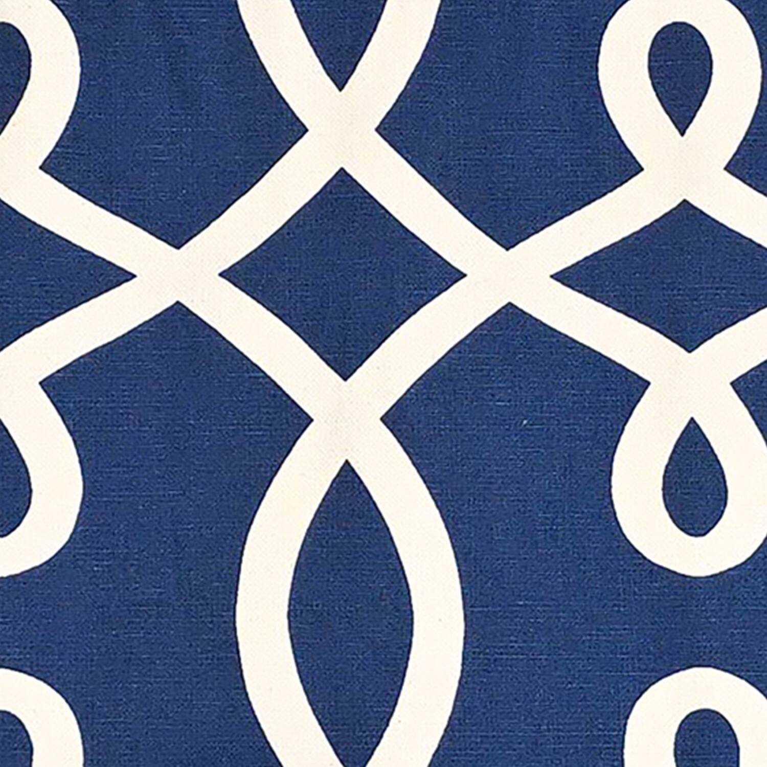 Left. RLF Home - RLF Home Oblique Regal 100% Cotton Rod Pocket Lined  Window Valance 50" x 17" Navy - Navy.