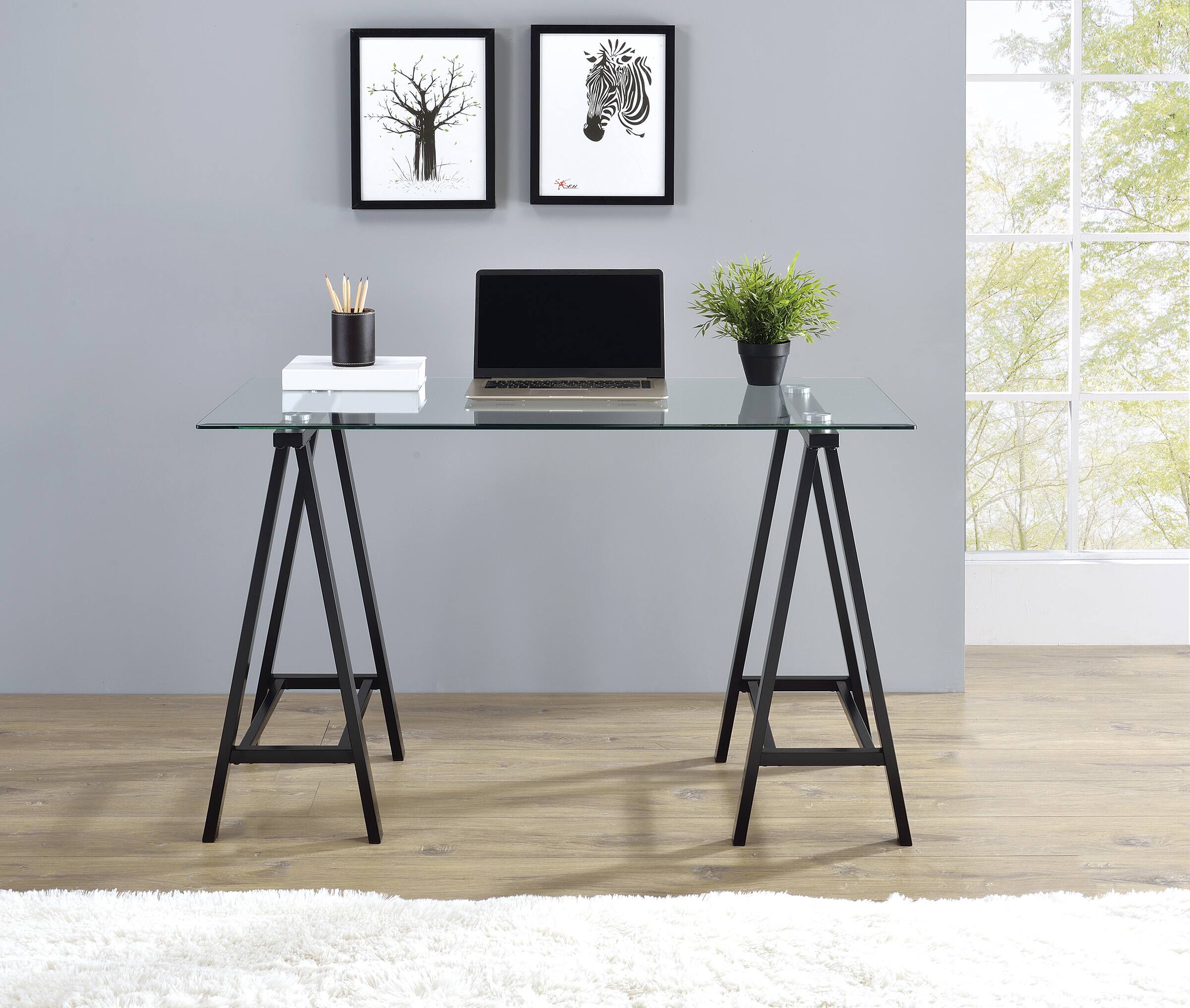 Alt View 14. OSP Home Furnishings - Middleton desk - Black.