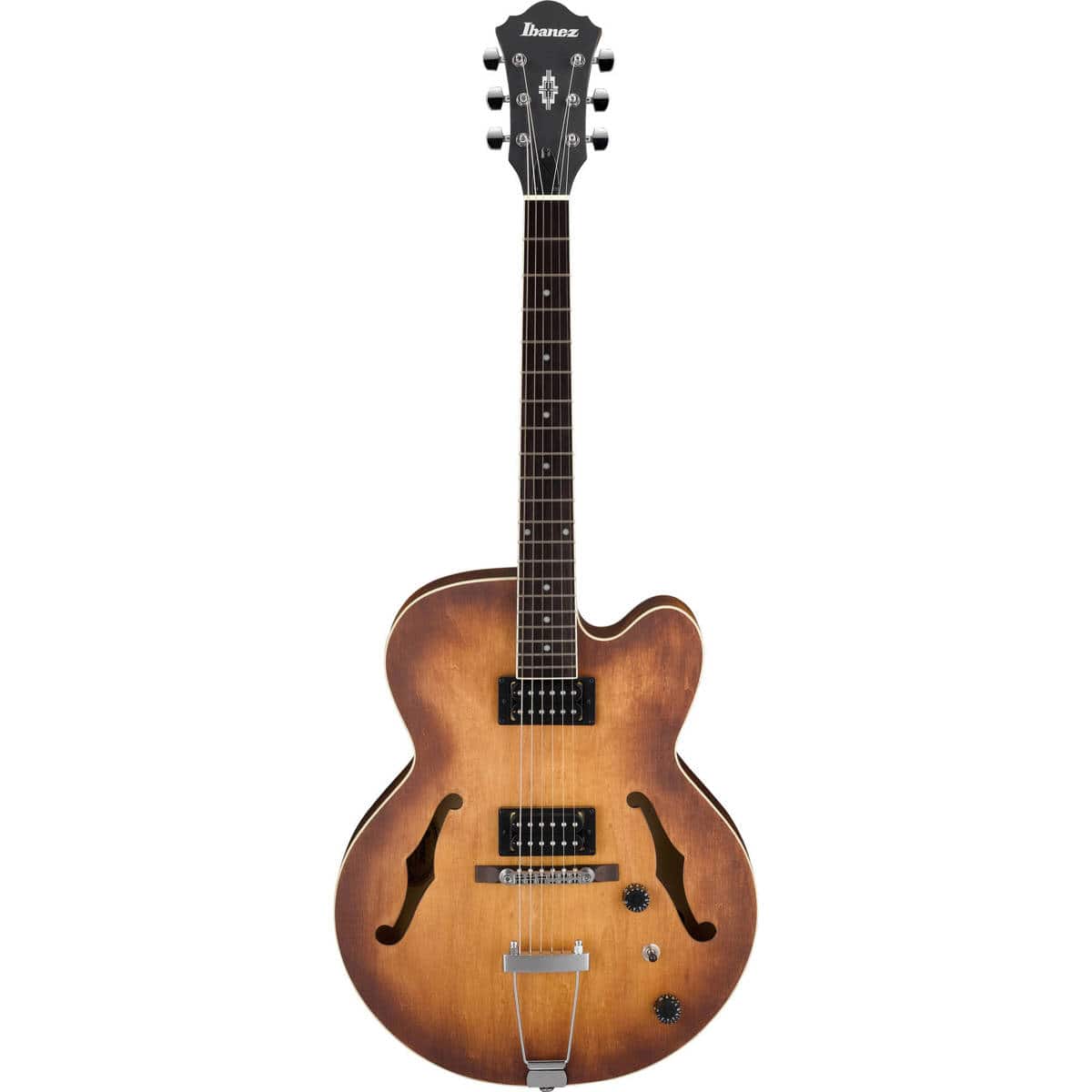 Ibanez - Artcore Series AF55 Hollow-Body Electric Guitar, Bound Rosewood Fretboard, Tobacco Flat price history on PriceWatchPro
