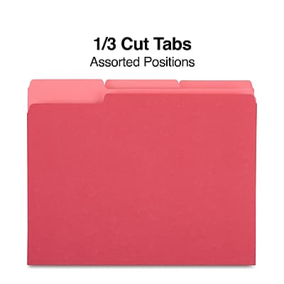 1/3 Cut Tabs  
Assorted Positions