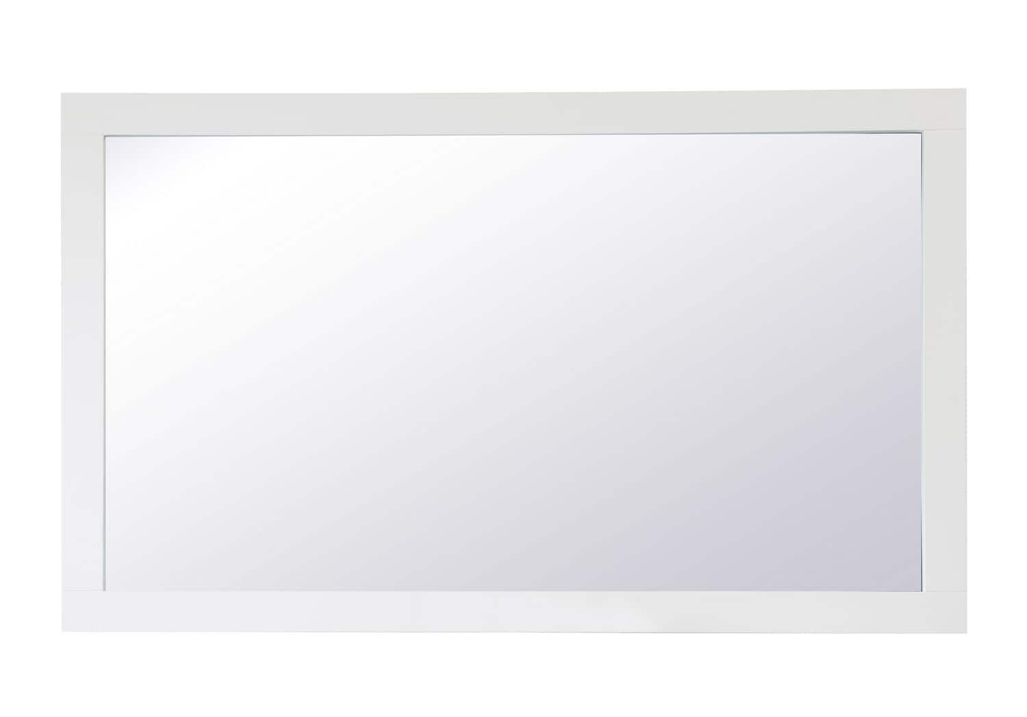 Elegant Decor - Aqua rectangle vanity mirror 60 inch - White price history on PriceWatchPro
