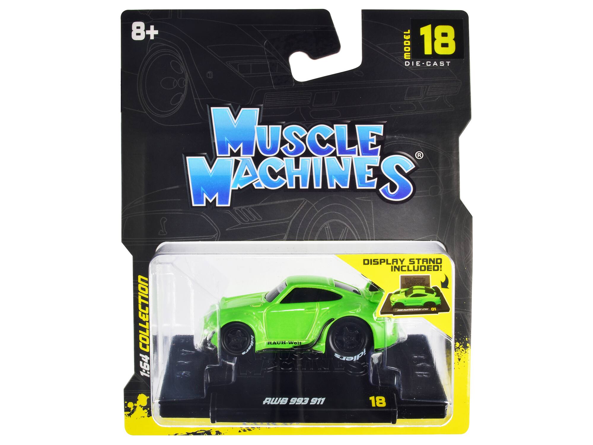 "RWB 911 993 Bright Green ""RAUH-Welt BEGRIFF"" 1/64 Diecast Model Car by Muscle Machines" price history on PriceWatchPro