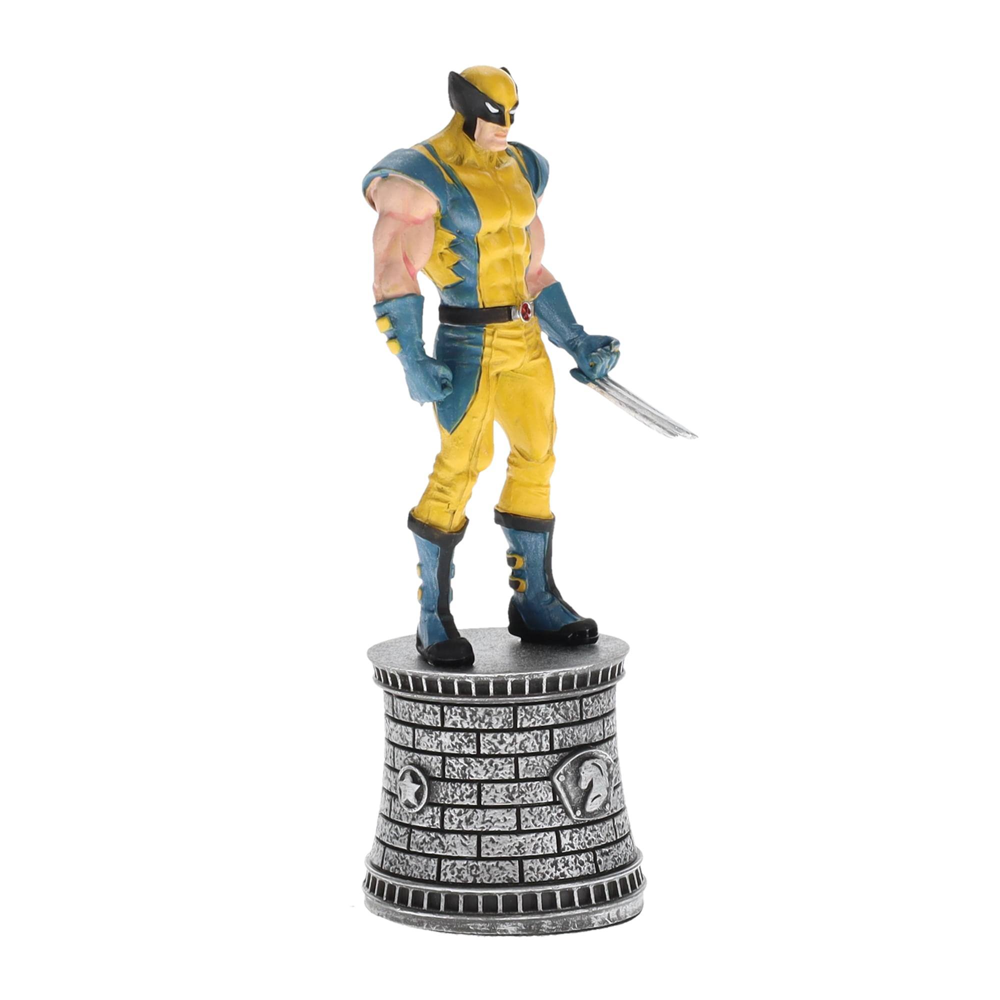 Alt View 4. Marvel - Marvel Chess Collection #3 Wolverine (Knight) | Chess Piece Only - Gold.