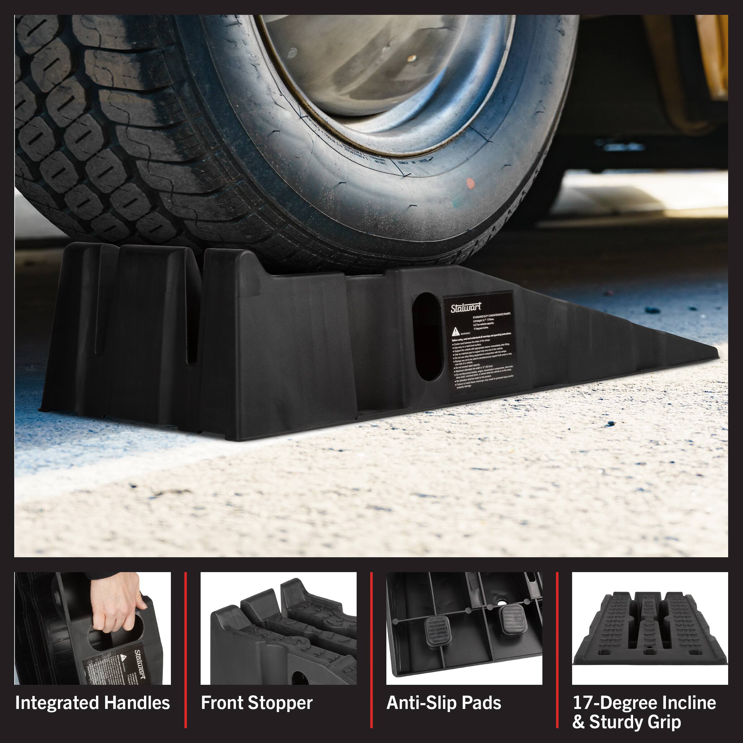 Stswart SMIRU Integrated Handles, Front Stopper, Anti-Slip Pads, 17-Degree Incline & Sturdy Grip