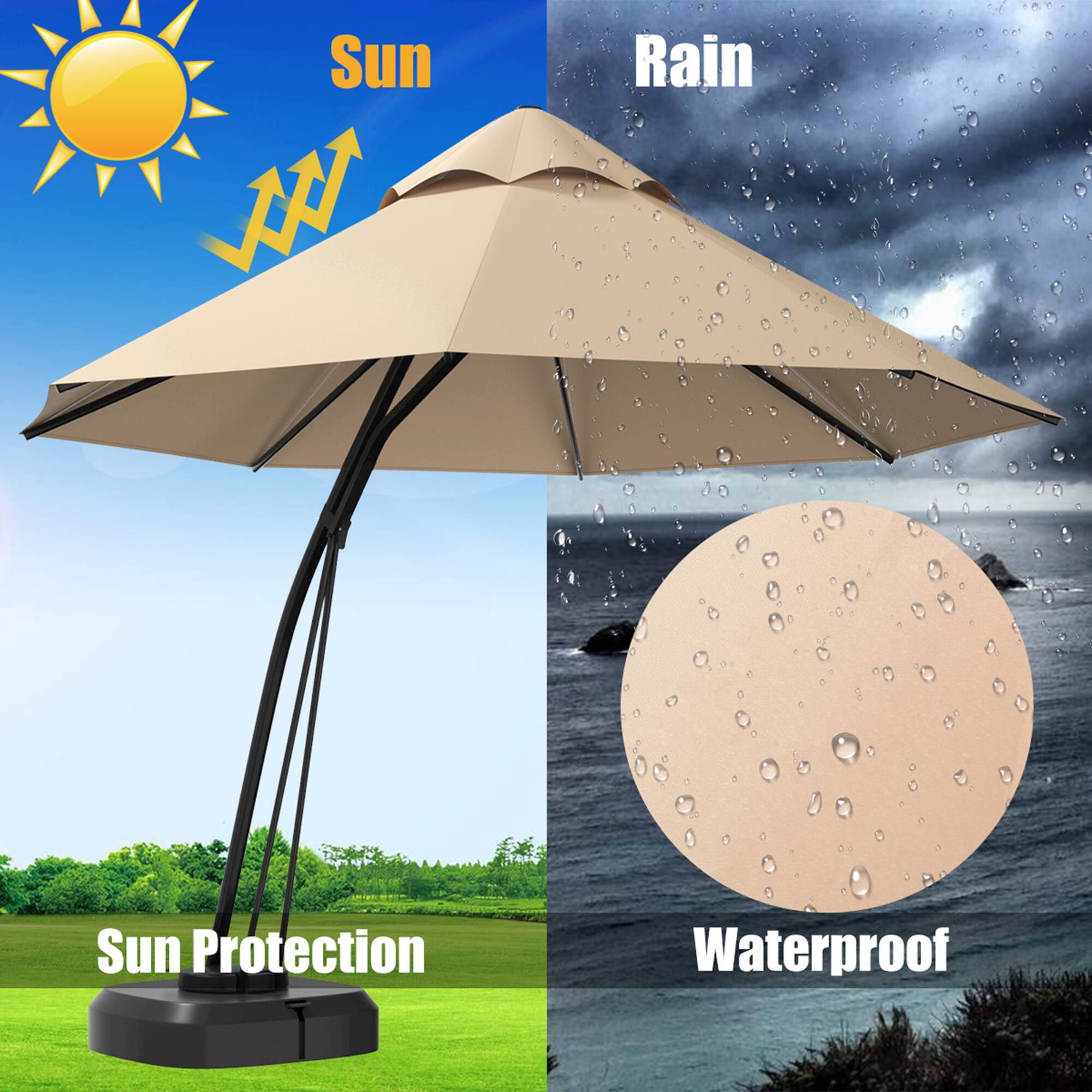 Sun, Rain, Sun Protection, Waterproof
