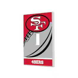 Keyscaper - San Francisco 49ers Passtime Design Single Toggle Lightswitch Plate - Multicolor