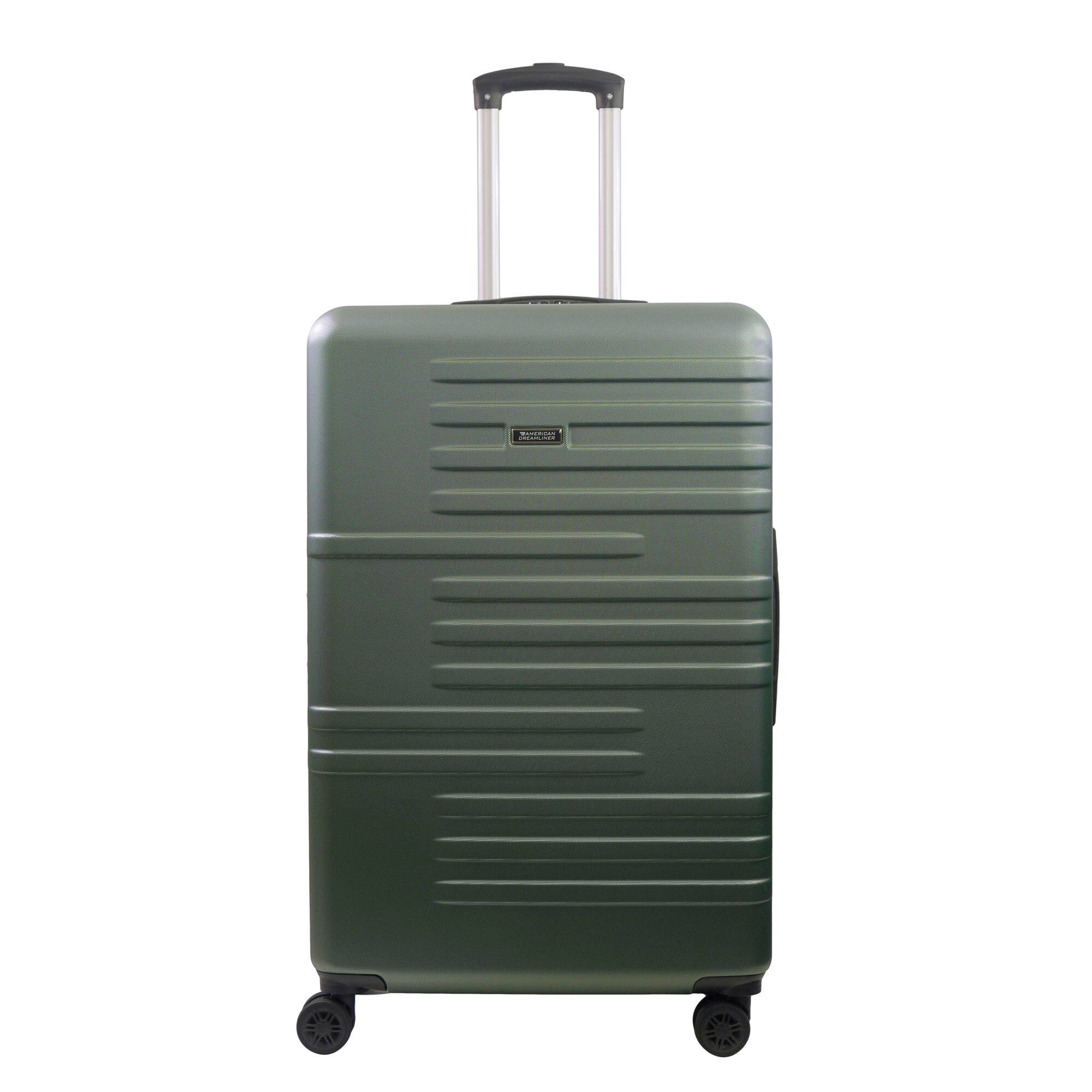 Front. American Dreamliner - 30" Hardside Luggage with Expansion - GREEN.