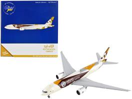 GeminiJets - Boeing 777F Commercial Aircraft Etihad Cargo - Year of Zayed 1/400 Diecast Model Airplane - White with Graphics