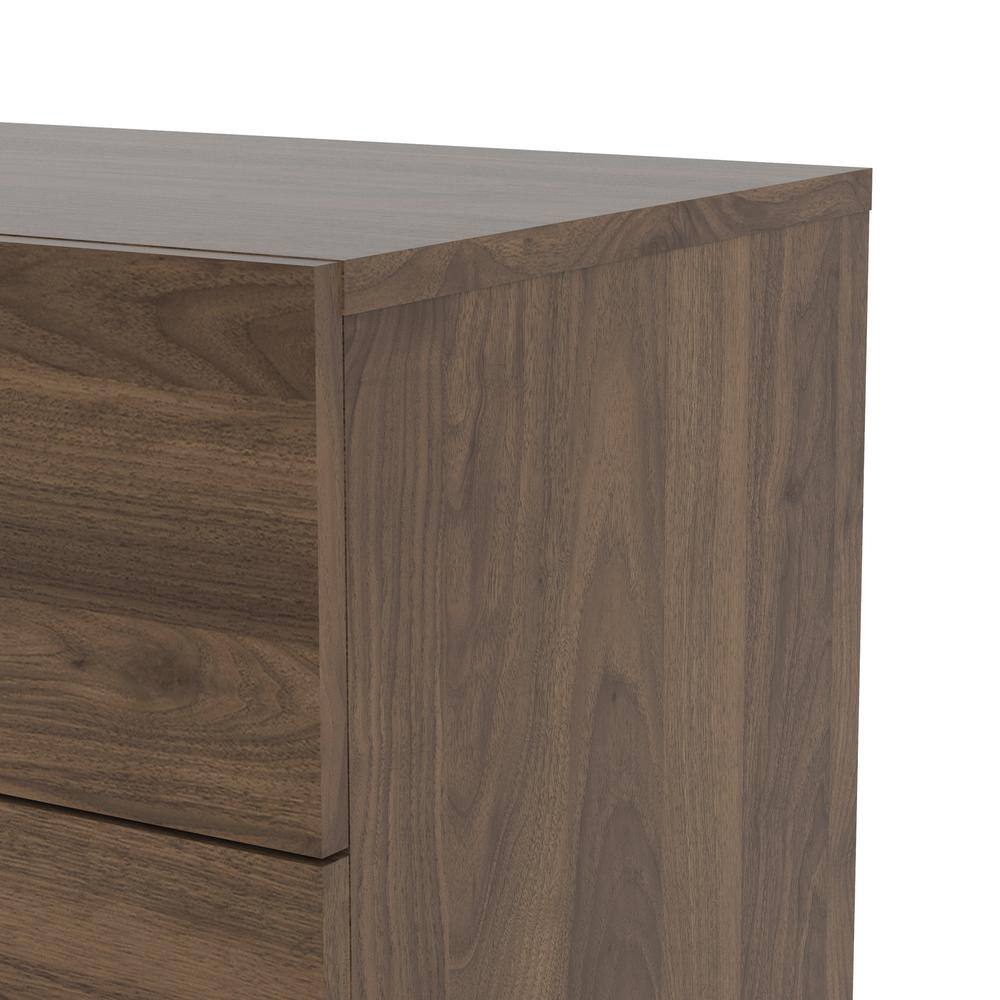 Alt View 3. Tvilum - Austin 8 Drawer Double Dresser, Walnut - Brown.