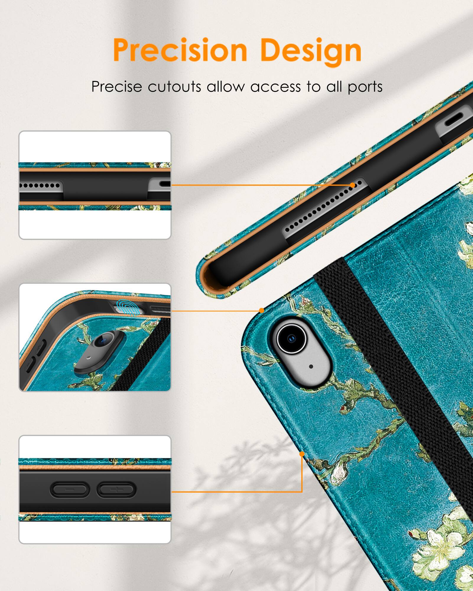 Precision Design  
Precise cutouts allow access to all ports