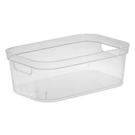 Sterilite - 4.25 x 8 x 12.25 Inch Storage Bin with Carry Through Handles, (8 Pack)