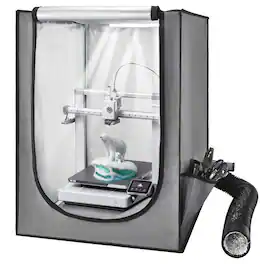 VEVOR - 3D Printer Enclosure with Ventilation, Dustproof Waterproof Oxford Cloth Resin 3D Printer Tent - Gray