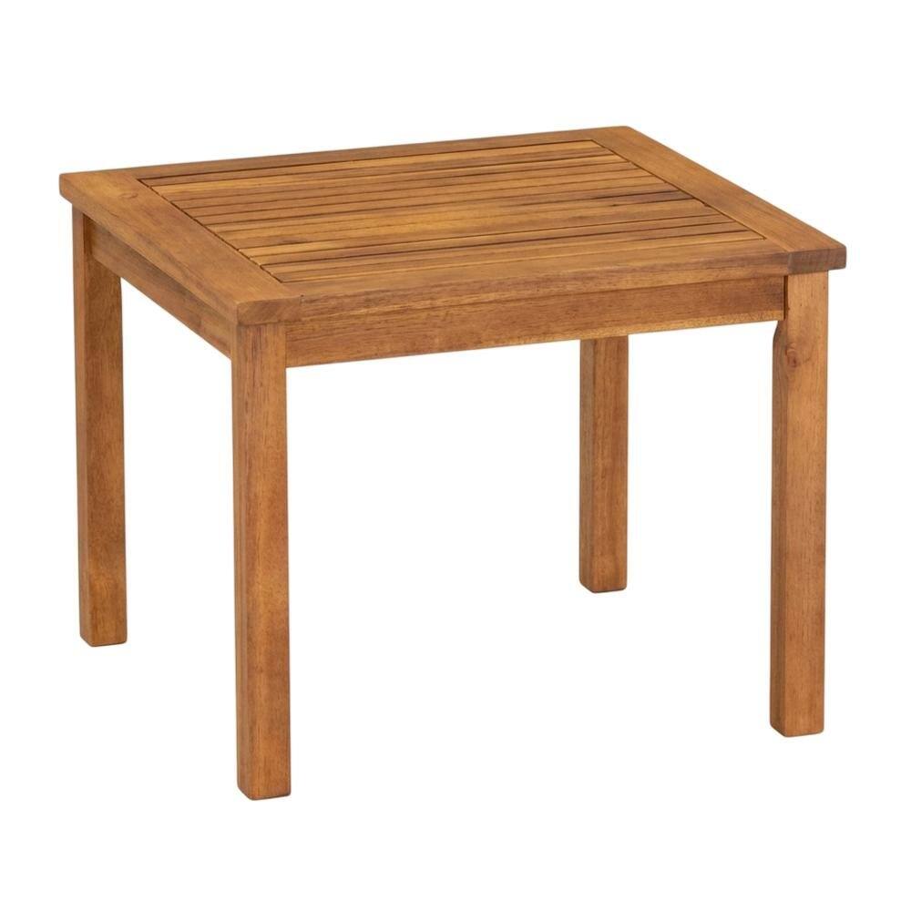 Back. Outdoor Escape - 3-Piece Outdoor Coffee Table Set Oil Finish Durable Wood - Brown.
