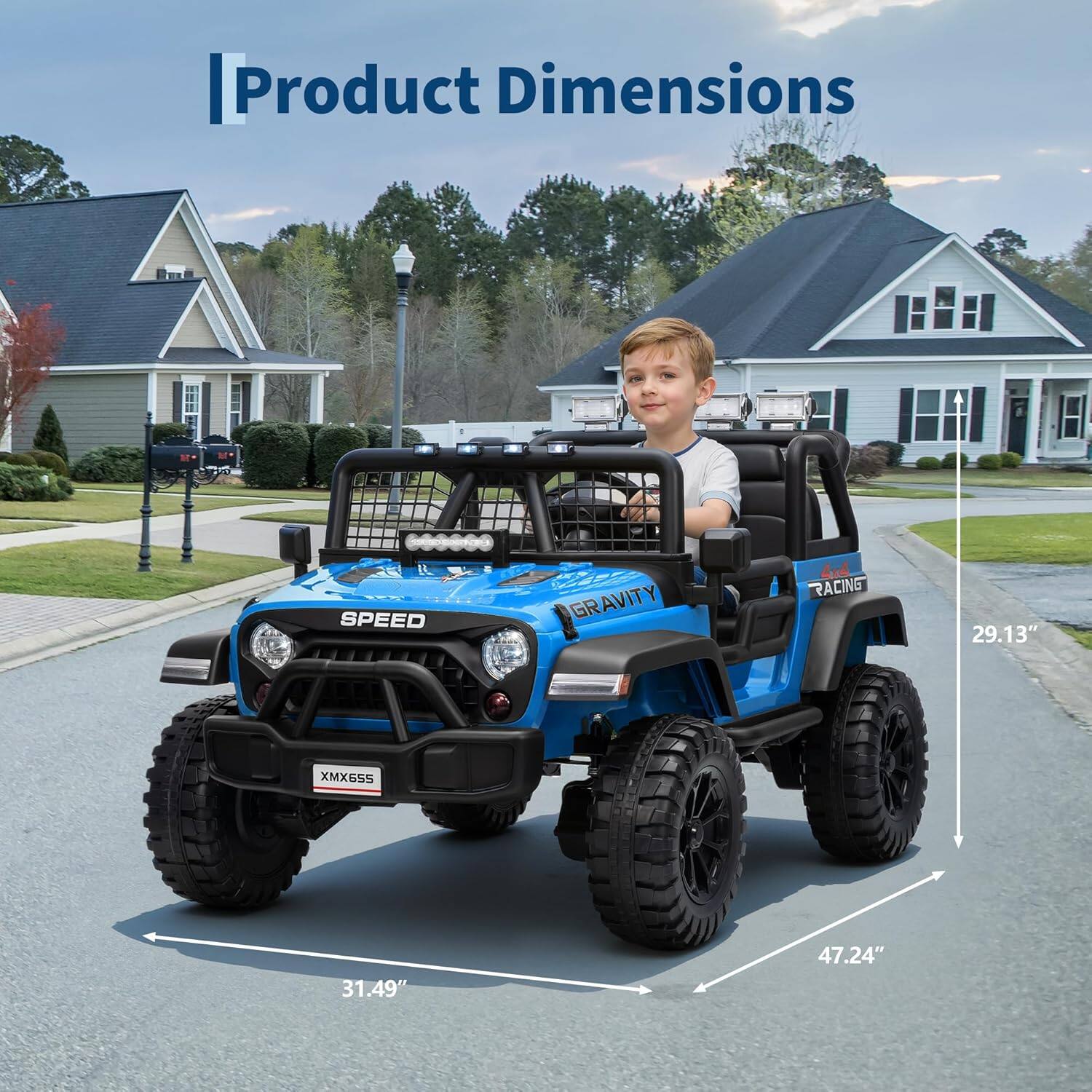 Product Dimensions:  
- Length: 47.24"  
- Width: 31.49"  
- Height: 29.13"