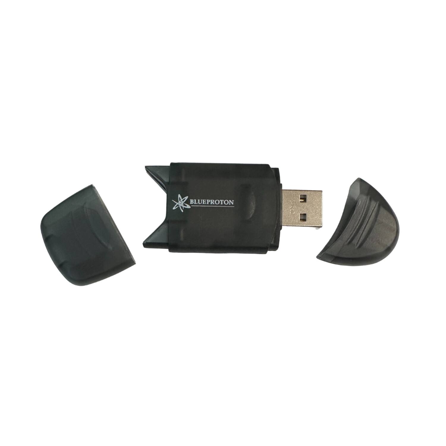 Angle. BlueProton - BlueProton USB 2.0 SDHC/SDXC Card Reader Writer (Black).
