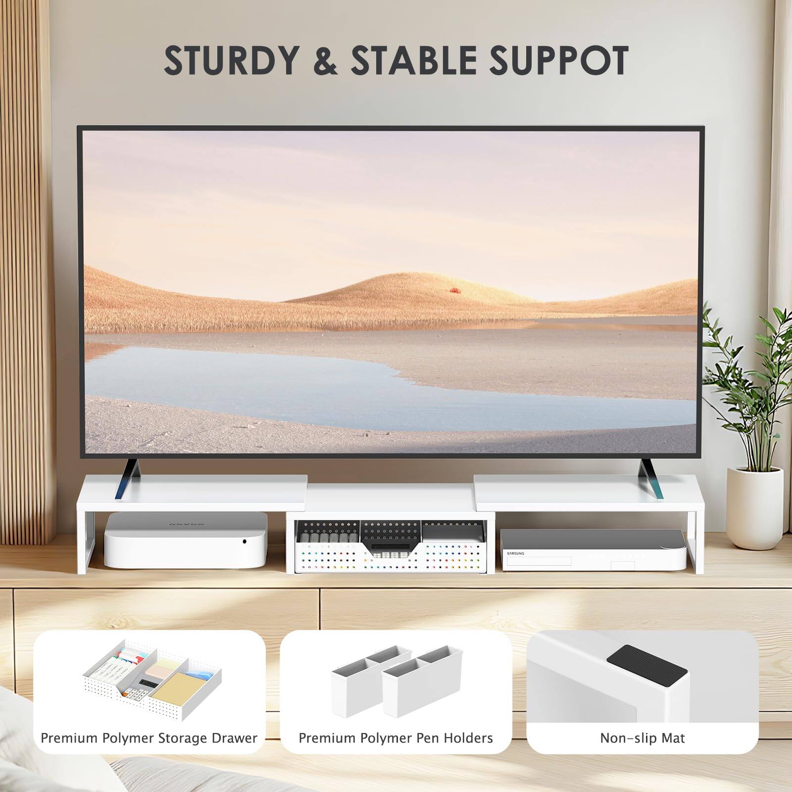 STURDY & STABLE SUPPORT

Premium Polymer Storage Drawer

Premium Polymer Pen Holders

Non-slip Mat