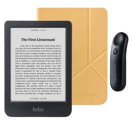 Kobo - Clara BW eReader with Black Remote Bundle - 2024 - Butter Yellow SleepCover