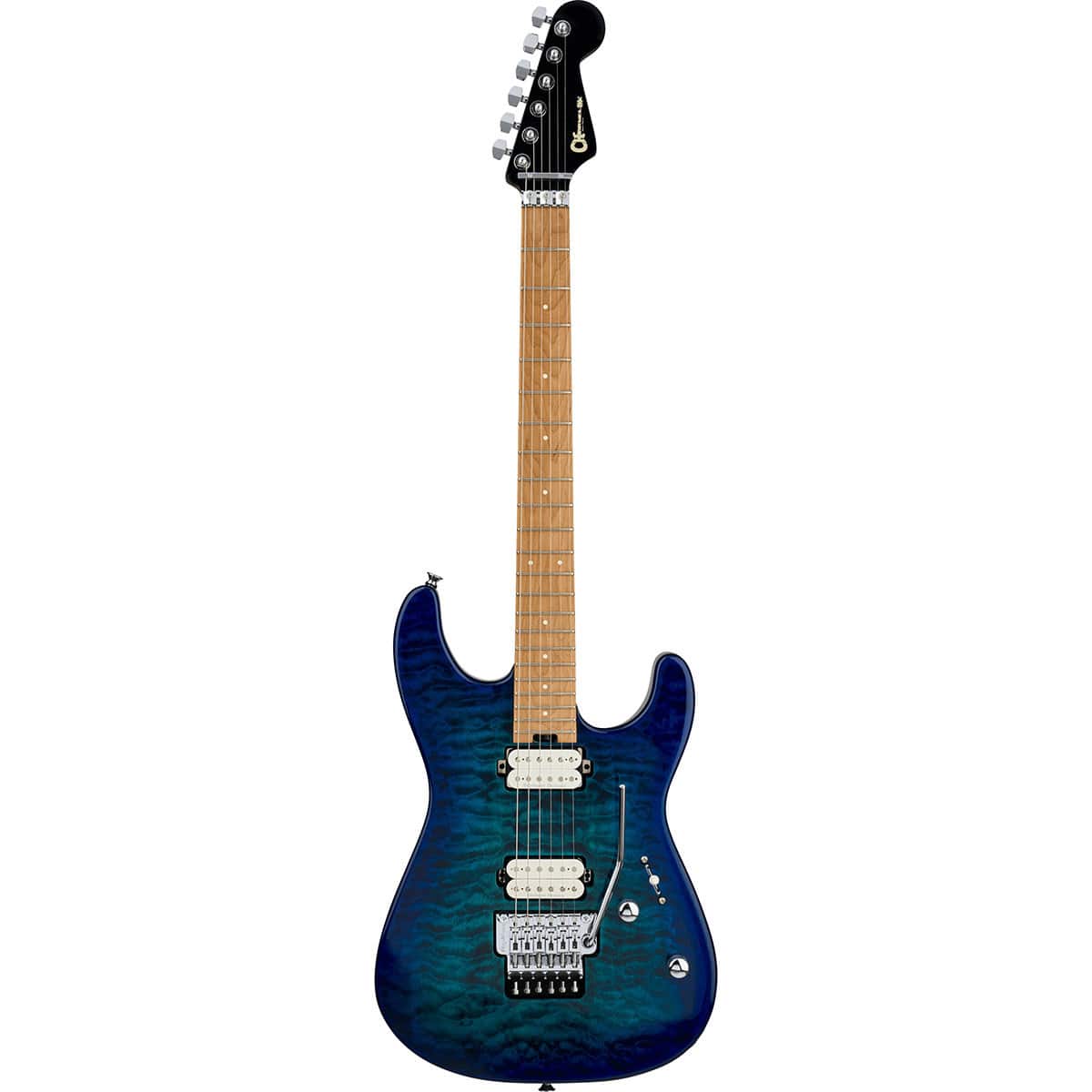 Charvel - Pro-Mod Plus Series San Dimas Style 1 HH FR CM Electric Guitar, Chlorine Burst price history on PriceWatchPro