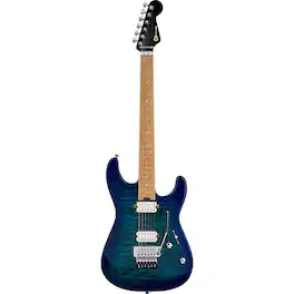 Charvel - Pro-Mod Plus Series San Dimas Style 1 HH FR CM Electric Guitar, Chlorine Burst