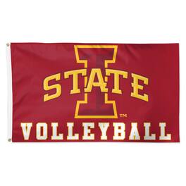 WinCraft - Iowa State Cyclones 3' x 5' Volleyball Deluxe Single-Sided Flag - Multicolor