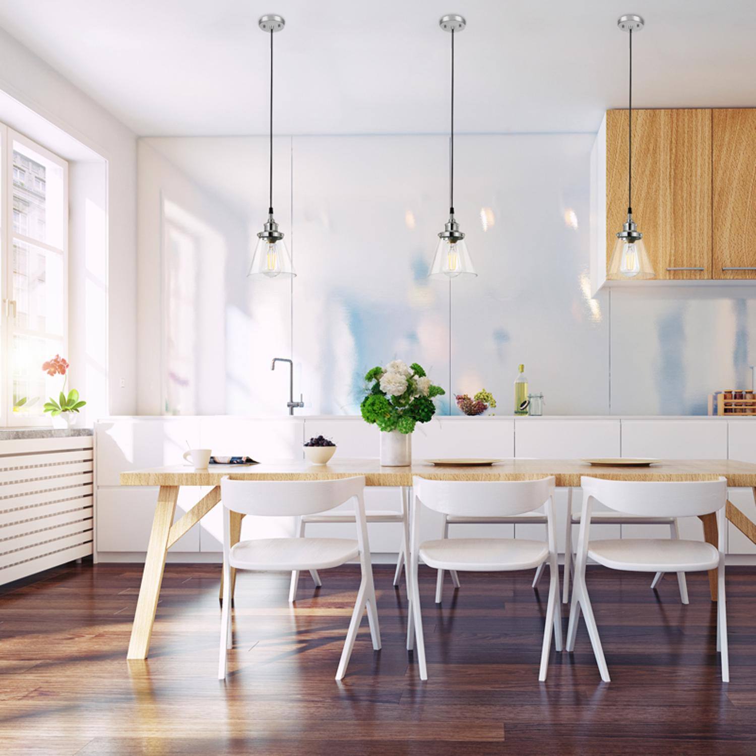 Alt View 1. Globe Electric - Globe Electric Jackson Matte Black 1 lights Pendant Light.