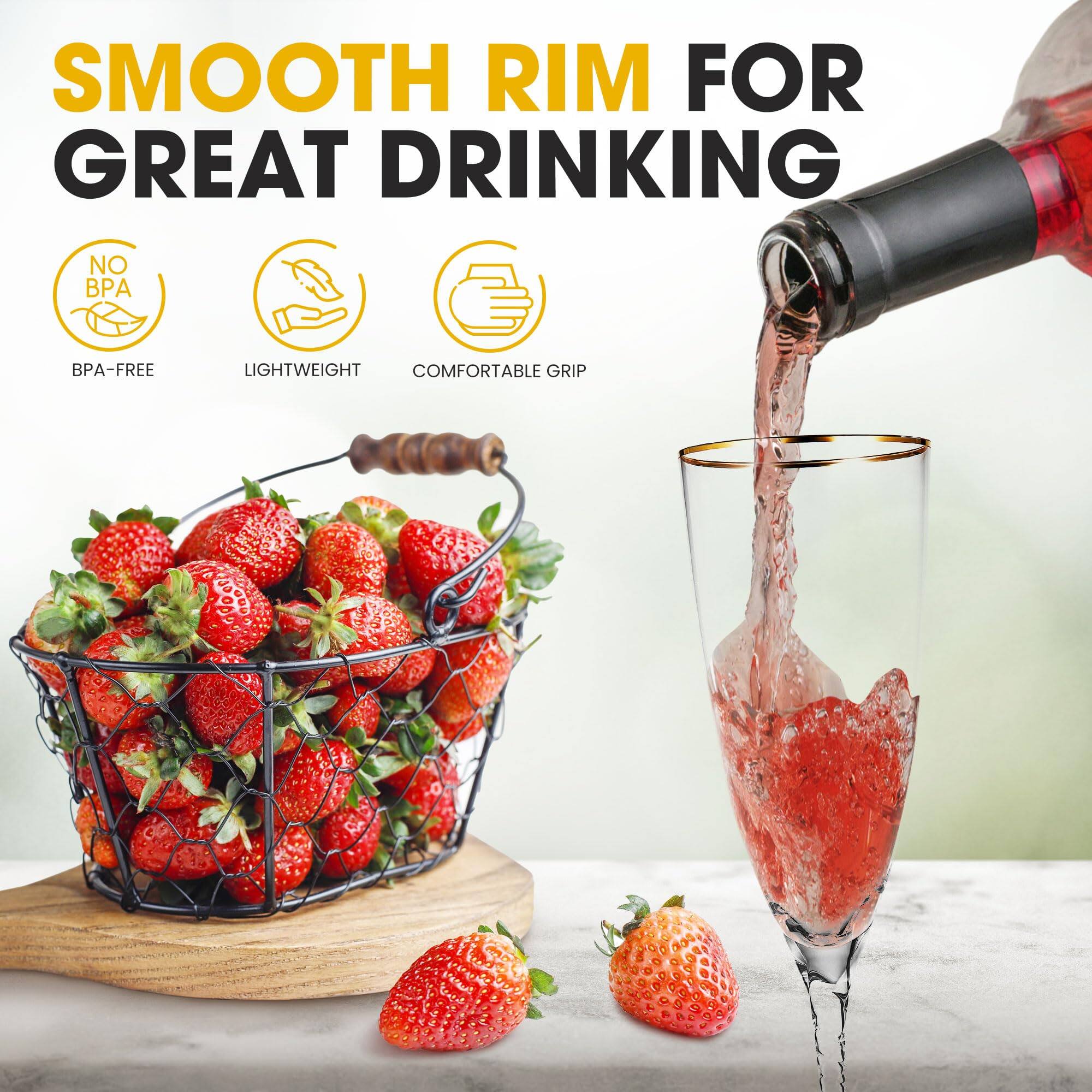 SMOOTH RIM FOR GREAT DRINKING  
NO BPA  
BPA-FREE  
LIGHTWEIGHT COMFORTABLE GRIP