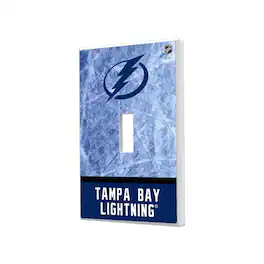 Keyscaper - Tampa Bay Lightning Wordmark Single Toggle Lightswitch Plate - Multicolor