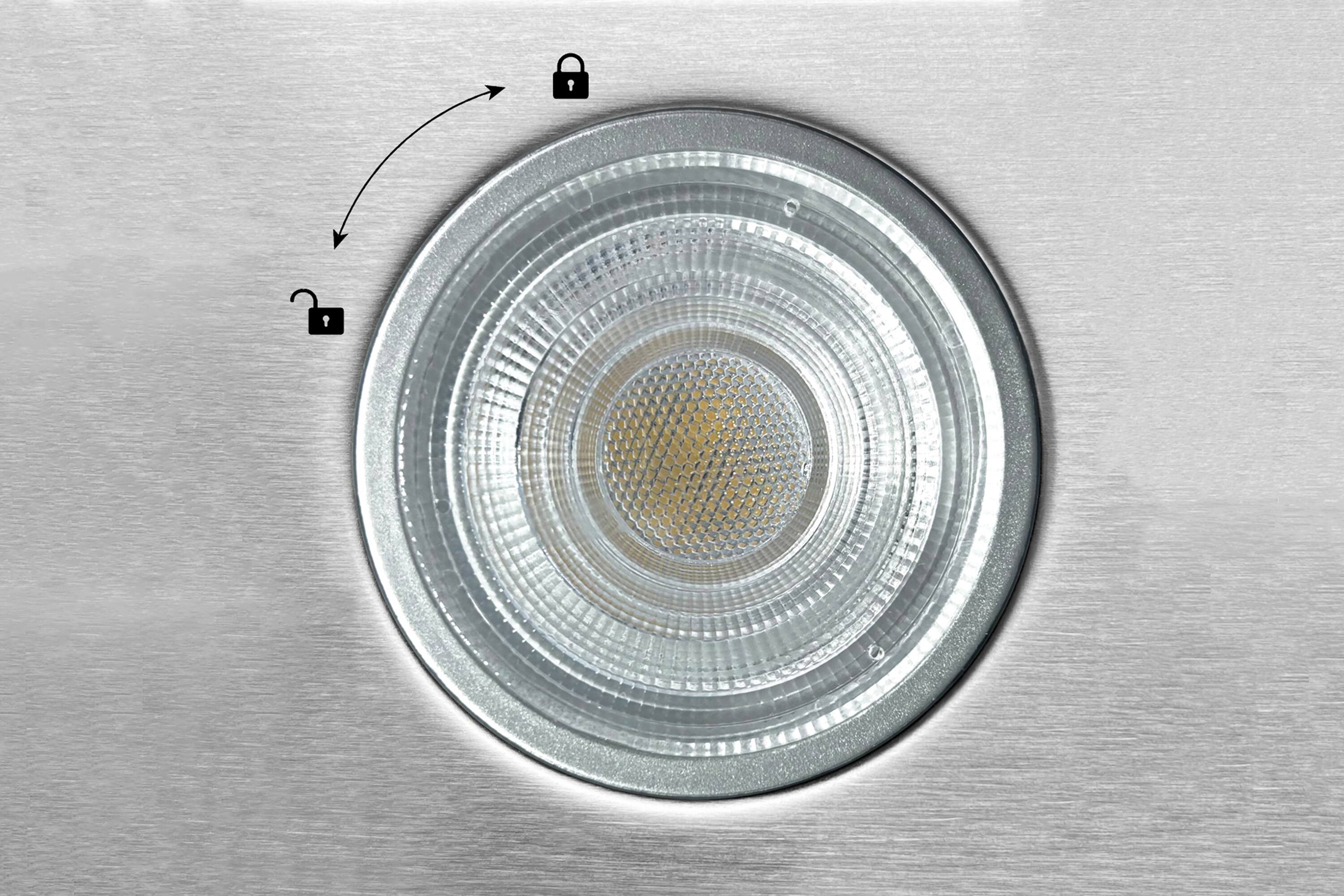 Alt View 5. Hauslane - Hauslane Pro-Style 46” IN-R300 Built-In Range Hood, 21” Deep - Silver.