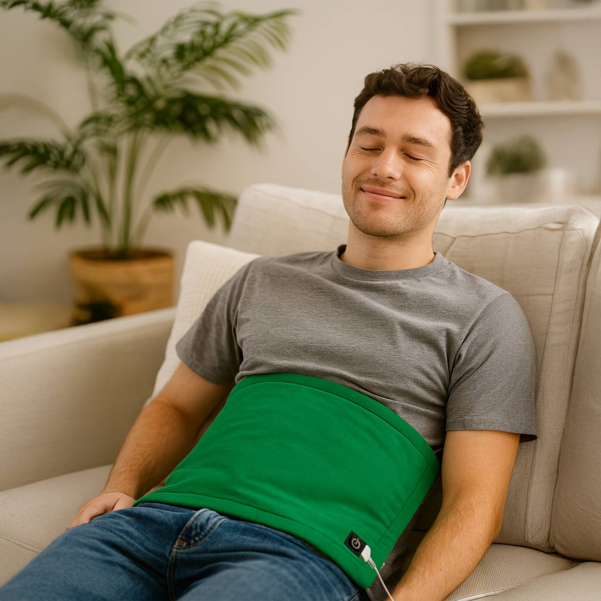 Left. Pursonic - Pursonic Comfort Trio – Extra Large Electric Heating Pads (Green, Pink & Black).