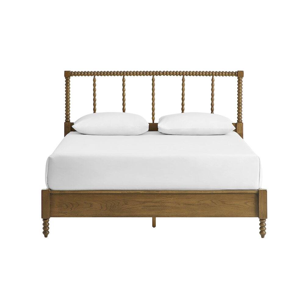 Alt View 1. Crosley Furniture - Lucille Queen Bed Brown - Headboard - Brown.