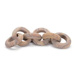 BreeBe - Sandstone Chain Link Decor 11"L - Brown