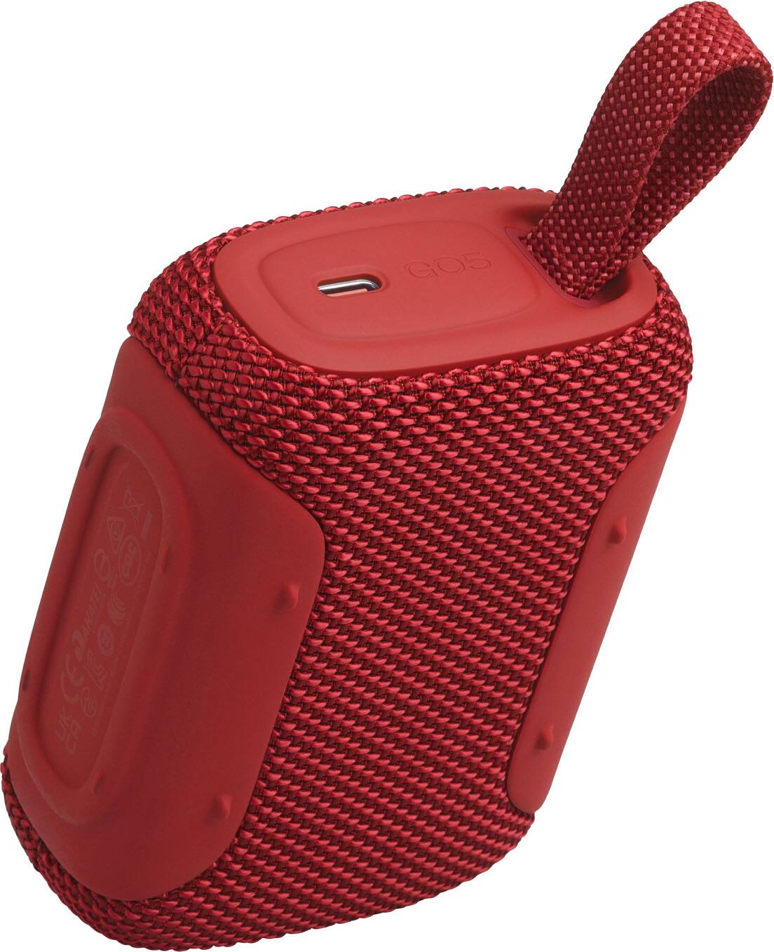 Back. JBL - Go 5 - Ultra-portable waterproof and drop-proof speaker - 2026 - Red.