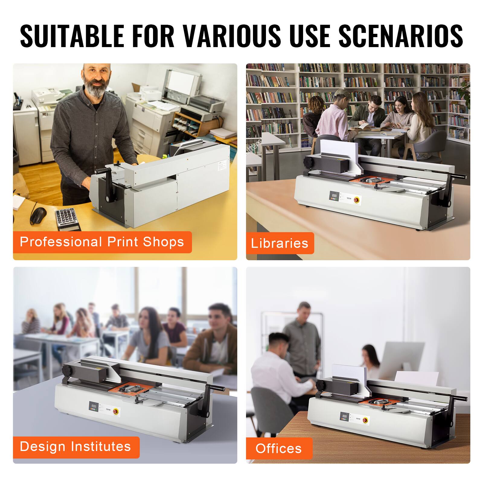 SUITABLE FOR VARIOUS USE SCENARIOS

- Professional Print Shops
- Libraries
- Design Institutes
- Offices