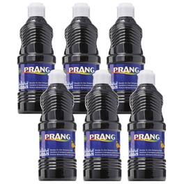 Prang - Washable Tempera Paint Black 16 oz Pack of 6