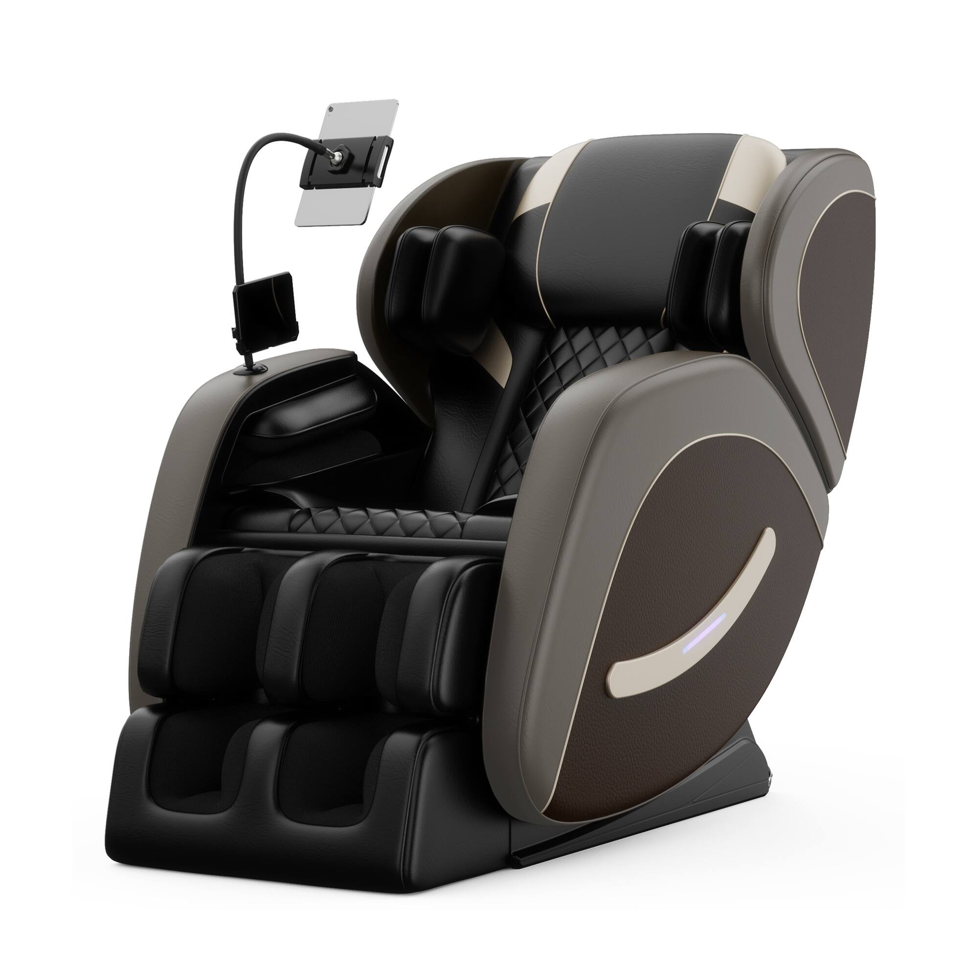 Front. Boyel Living - Full Body Zero Gravity Massage Chair with 6-Roller Massage Heat Air Compression Foot Rollers Bluetooth - Black.