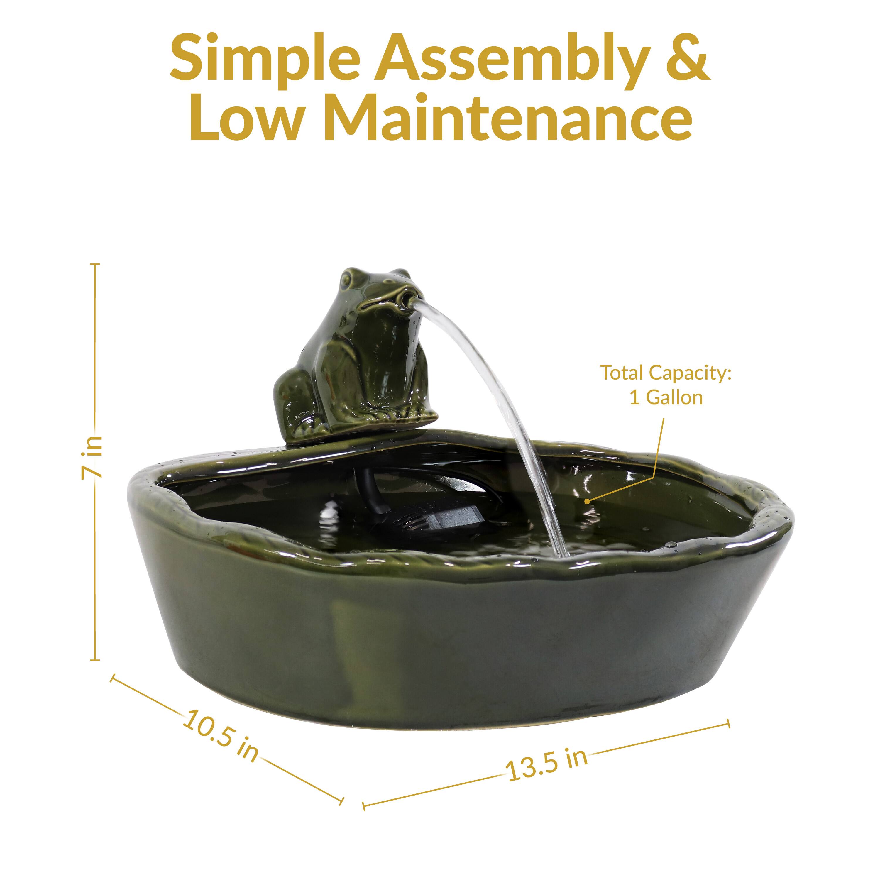 Simple Assembly & Low Maintenance  
Total Capacity: 1 Gallon  
10.5 in x 13.5 in
