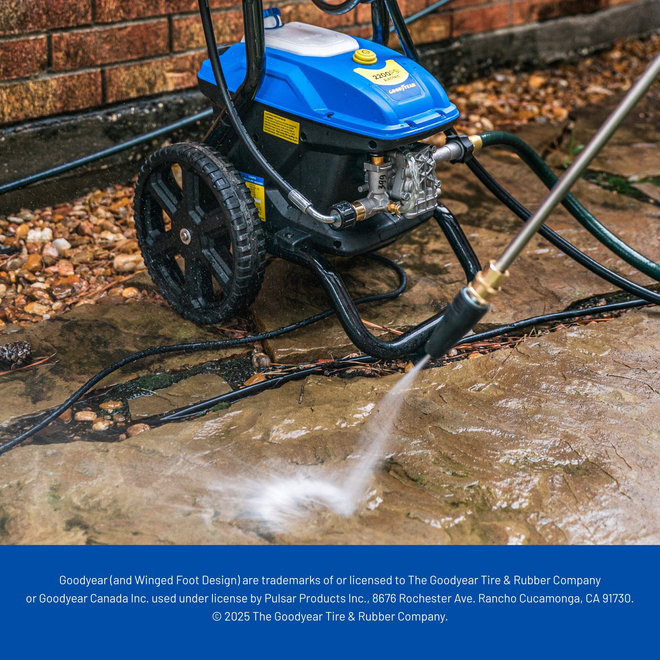 Goodyear (and Winged Foot Design) are trademarks of or licensed to The Goodyear Tire & Rubber Company or Goodyear Canada Inc., used under license by Pulsar Products Inc., 8676 Rochester Ave., Rancho Cucamonga, CA 91730. © 2025 The Goodyear Tire & Rubber Company.