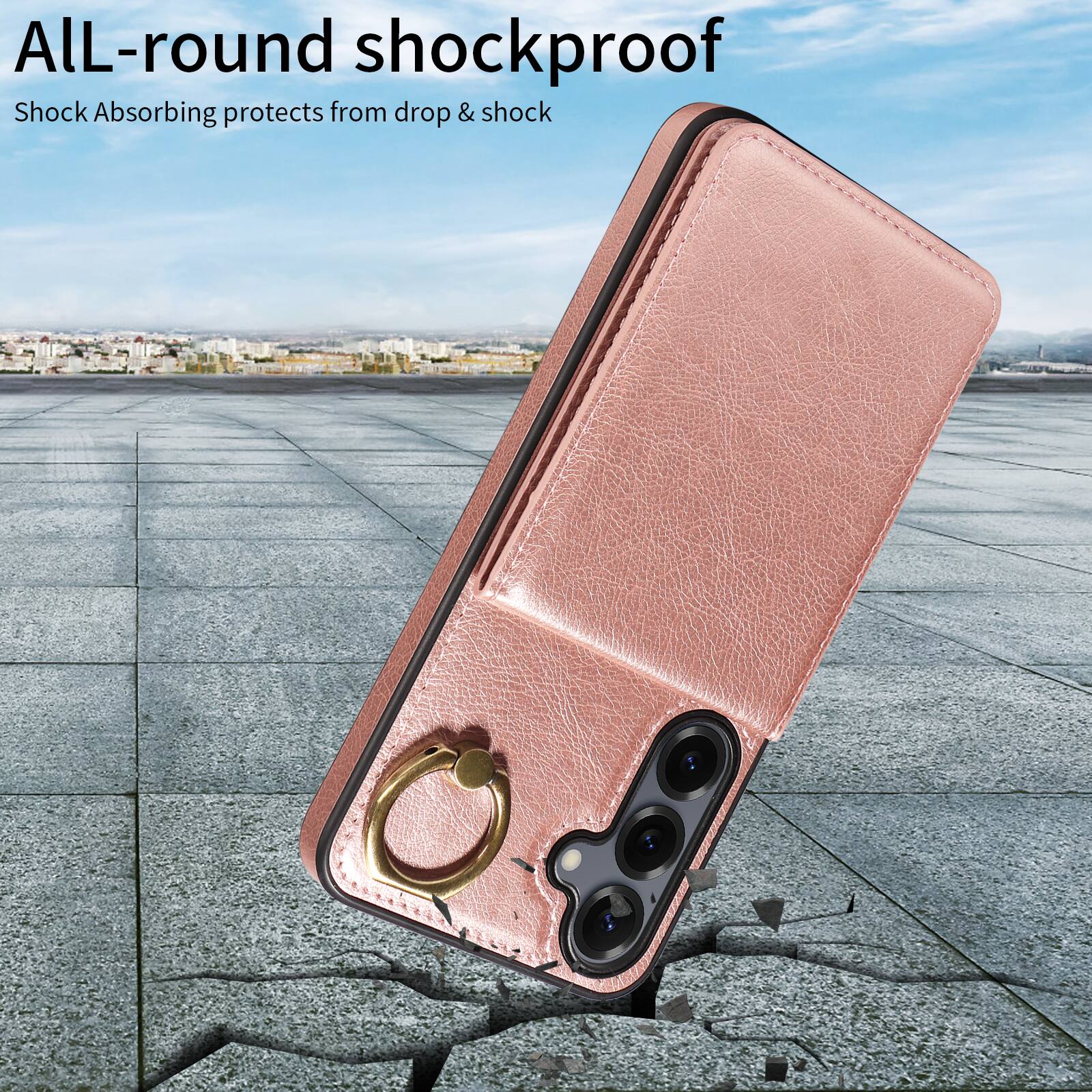 All-round shockproof  
Shock Absorbing protects from drop & shock