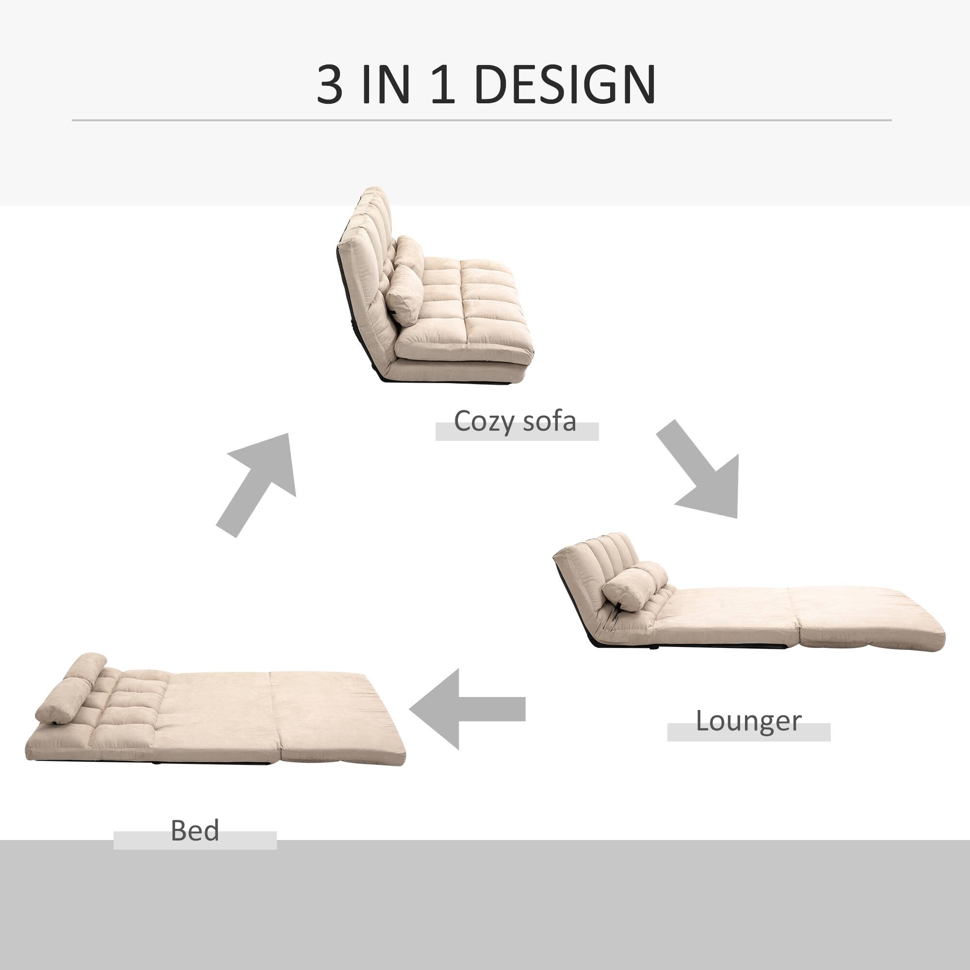 3 IN 1 DESIGN
Cozy sofa
Lounger
Bed