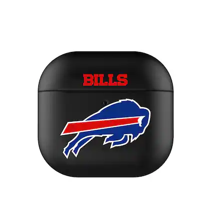 Front. Keyscaper - Buffalo Bills Buffalo Bills Insignia AirPods 4th Generation Case Cover - No Size - Black.