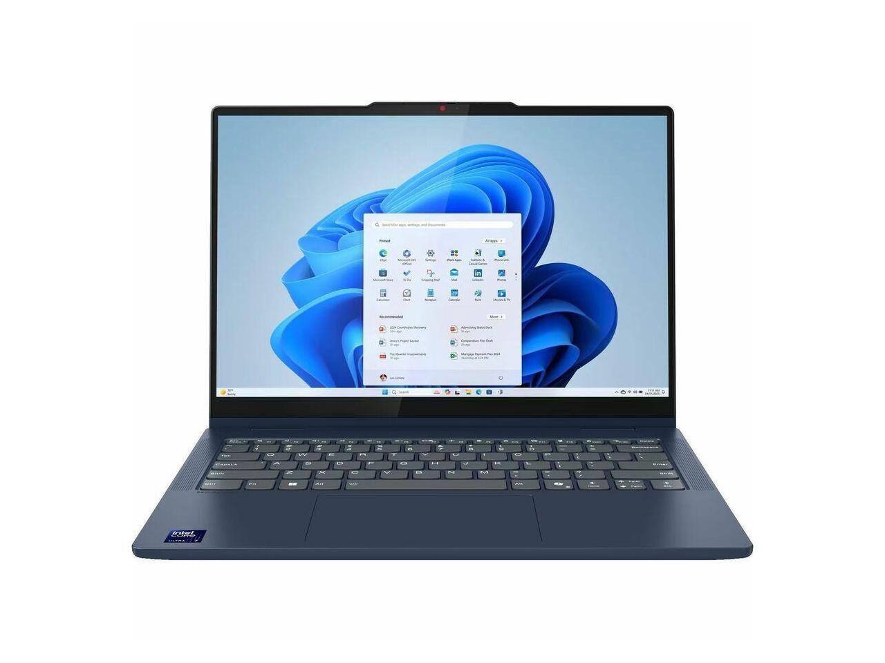 Lenovo - IdeaPad 5 14" Touchscreen - Intel Core Ultra 5 - 16GB - 512GB SSD - Windows 11 - Cosmic Blue - Slate Blue