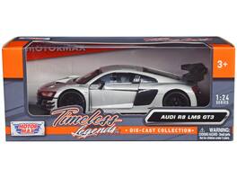 Audi R8 LMS GT3 "Timeless Legends" Series 1/24 Diecast Model Car by Motormax - Silver Metallic