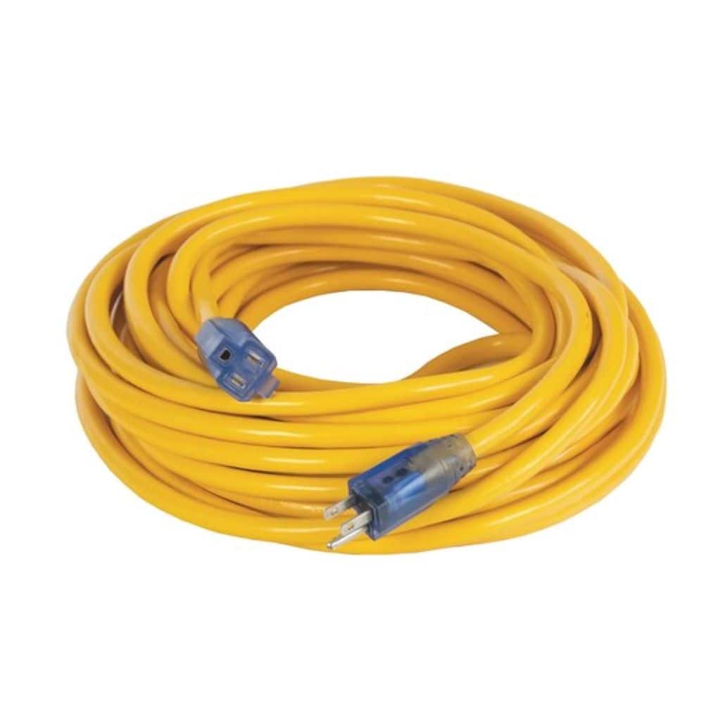 DWE⑤ Dewalt 25ft 12/3 Lighted extension Cord Yellow DXEC17443025 - Best Buy