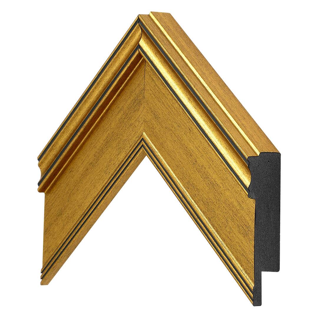 Alt View 14. Deco TV Frames - Premiere Bezel for Samsung the Frame TV - 43" - Antique Gold.