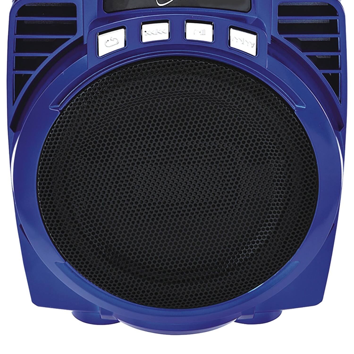 Left. Supersonic - Bluetooth 4-Band Radio - Blue.